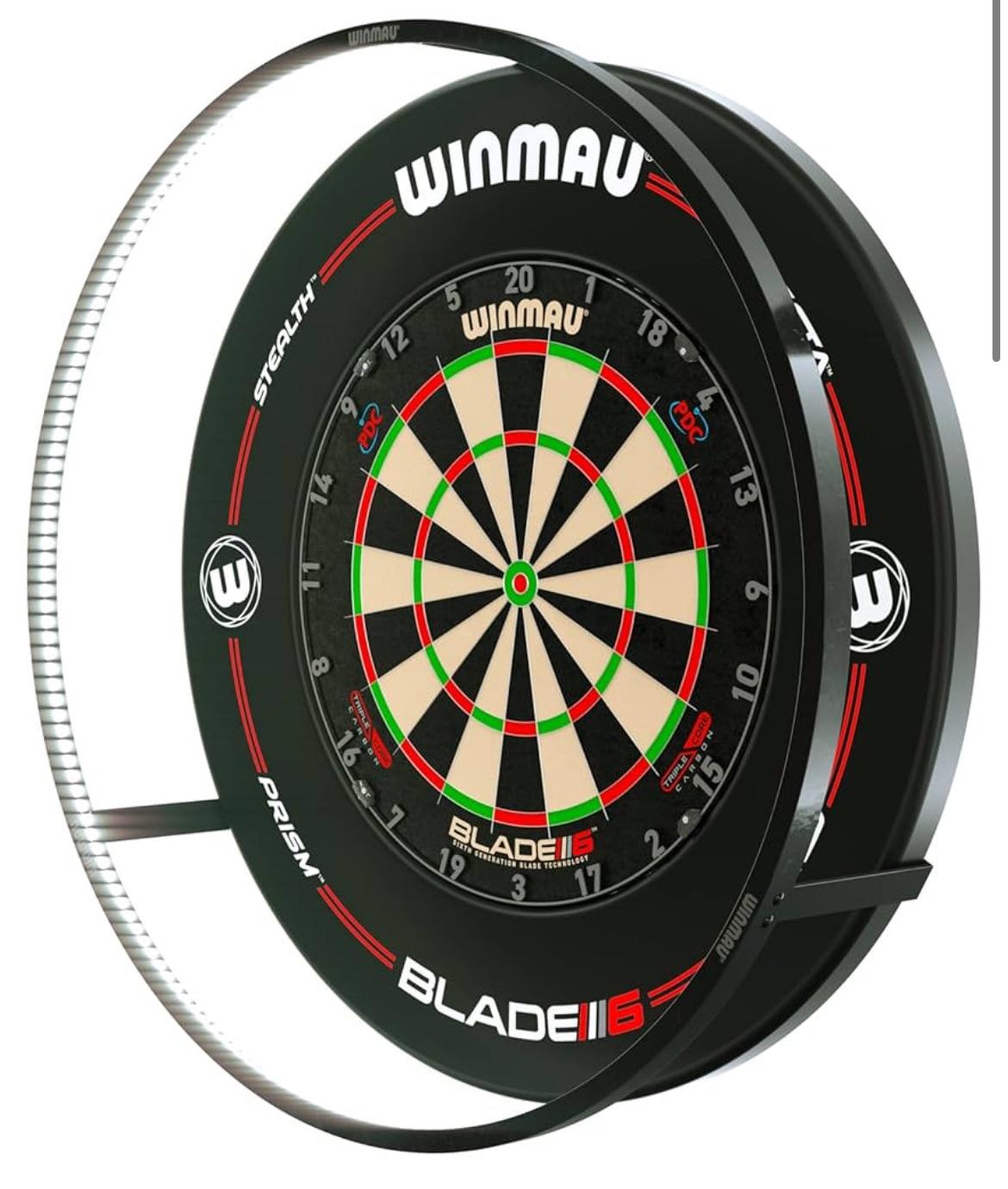 Winmau 360 degree LED dartboard ring light surround for shadow-free practice